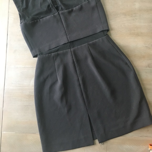 Black Express mesh cut out dress - Picture 3 of 6